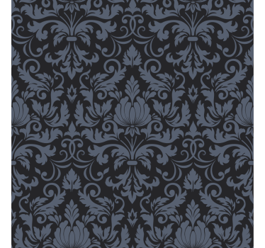 Tenda a rullo classica ornamenti damascati scuri - TenStickers