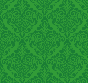 Tenda a rullo colore verde damasco floreale - TenStickers