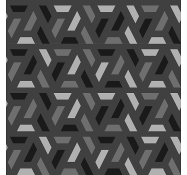 soggiorno tende a rullo triangoli geometrici toni neri - TenStickers