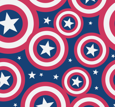 Tende a rullo supereoe scudo arrotondato americano - TenStickers