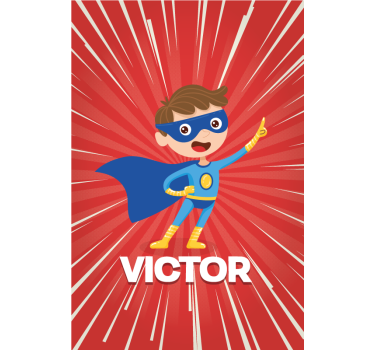 Tenda a rullo personalizzabile super ragazzo - TenStickers