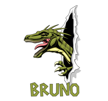 Tenda a rullo con dinosauri rapace giurassico - TenStickers