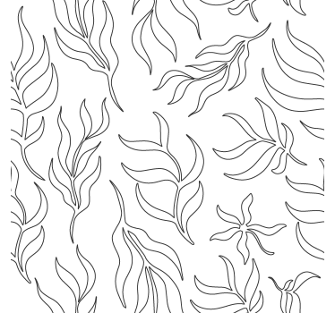 Tende a rullo moderne motivo floreale di sagoma - TenStickers