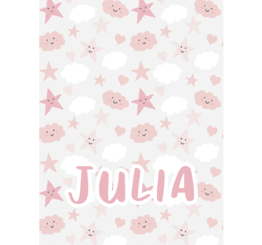Tende a rullo di nuvole stelle felici - TenStickers