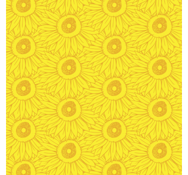 Tenda a rullo gialla sfumature chiare di girasole - TenStickers