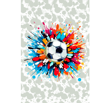 Tenda a rullo calcio esplosione - TenStickers