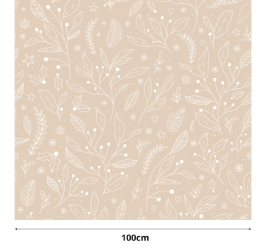 Tenda a rullo beige piante di natale - TenStickers