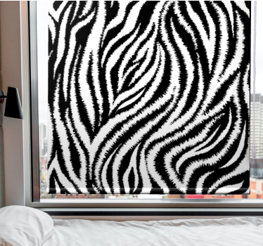 Tenda a rullo animali concetto di strisce zebrate - TenStickers