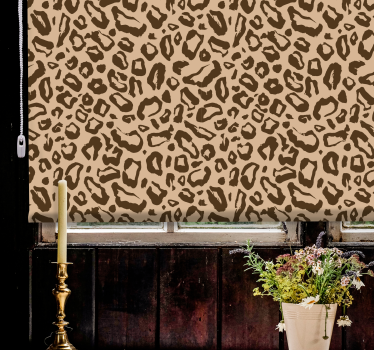Tenda a rullo animali disegno con stampa leopardata - TenStickers