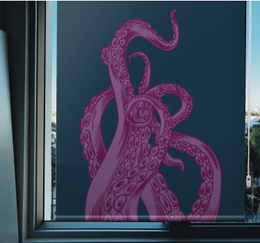 Tenda a rullo animali disegno dei tentacoli di polpo - TenStickers