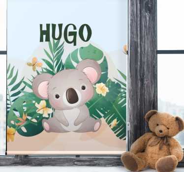 Tenda a rullo animali illustrazione di koala coccoloso - TenStickers