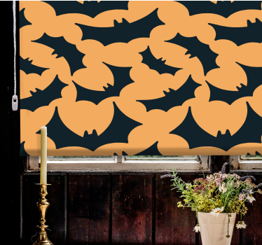 Tenda a rullo animali modello di sagoma di pipistrello - TenStickers