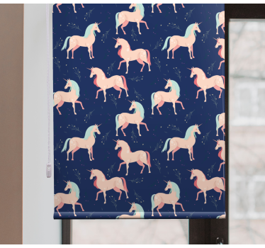 Tenda a rullo animali motivo unicorni incantati - TenStickers