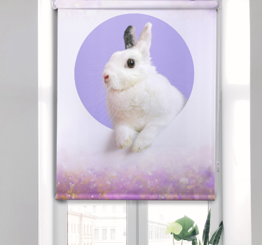 Tenda a rullo animali ritratto di coniglio - TenStickers