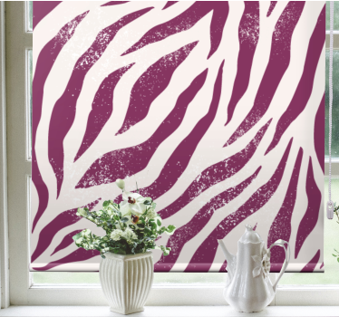 Tenda a rullo animali tema strisce zebrate - TenStickers