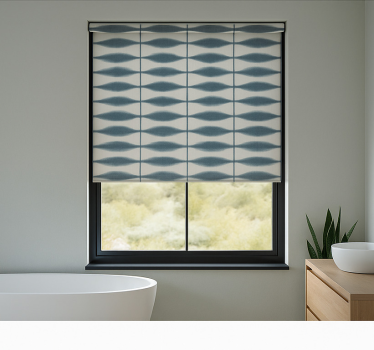 Tenda a rullo bagno denim shibori - TenStickers