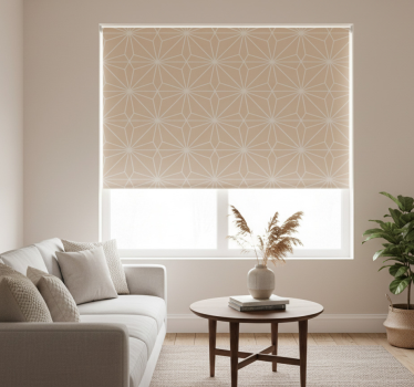 Tenda a rullo beige con motivo stelle beige - TenStickers