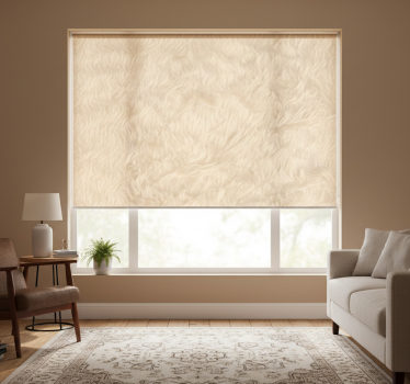 Tenda a rullo beige design effetto lana - TenStickers