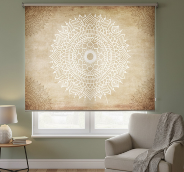 Tenda a rullo beige effetto carta antica - TenStickers