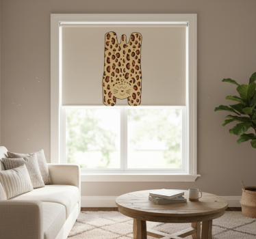 Tenda a rullo beige ghepardo bambini - TenStickers