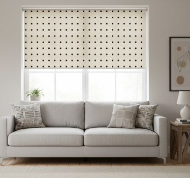 Tenda a rullo beige motivo pois beige - TenStickers