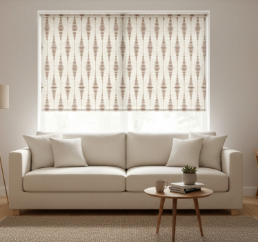 Tenda a rullo beige mousse di mocha ikat - TenStickers