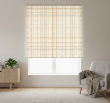 Tenda a rullo beige stile nordico - TenStickers