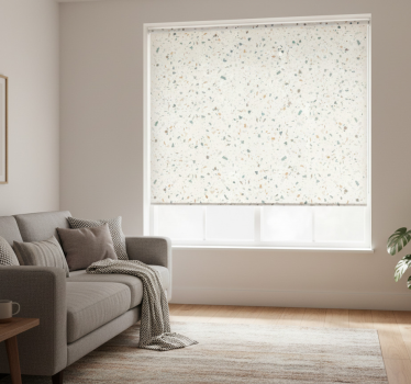 Tenda a rullo beige motivo terrazzo beige - TenStickers