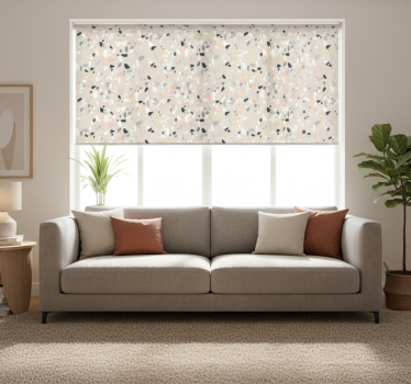 Tenda a rullo beige terrazzo beige - TenStickers