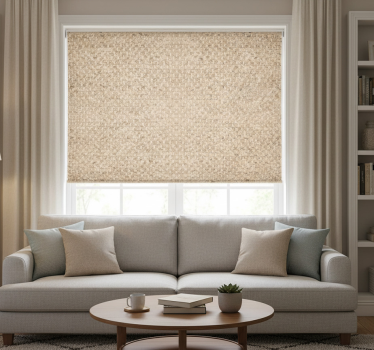 Tenda a rullo beige tessuto beige - TenStickers