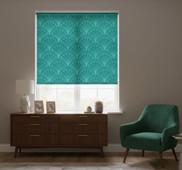 Tenda a rullo camera da letto stile art deco - TenStickers