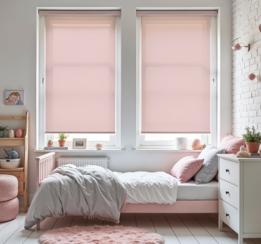 Tenda a rullo monocromatica in rosa pallido - TenStickers