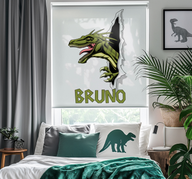 Tenda a rullo con dinosauri rapace giurassico - TenStickers