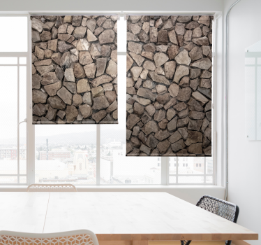 Tenda a rullo con effetto pietre - TenStickers