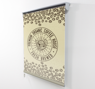 Tenda a rullo cucina caffè biologico premium - TenStickers
