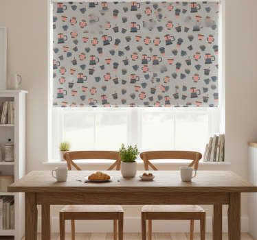 Tenda a rullo cucina motivo caffè da asporto - TenStickers