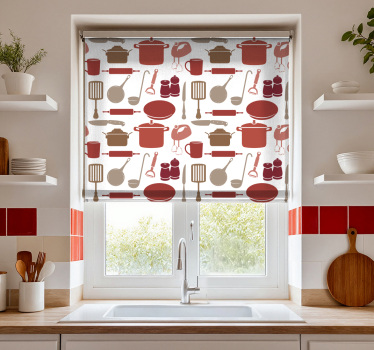 Tenda a rullo cucina attrezzi da cucina - TenStickers
