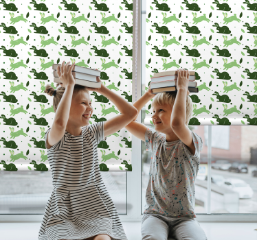 Tenda a rullo animali modello di dinosauro giocoso - TenStickers