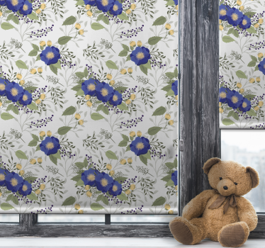 Tenda a rullo disegno classico Multifiori - TenStickers