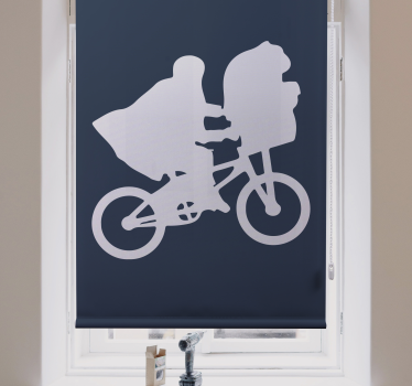 Tenda a rullo serie e film sagoma di bicicletta - TenStickers