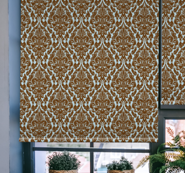 Tenda a rullo classica motivo damascato - TenStickers