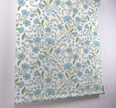 Tenda a rullo fiori e piante motivo floreale a vite - TenStickers