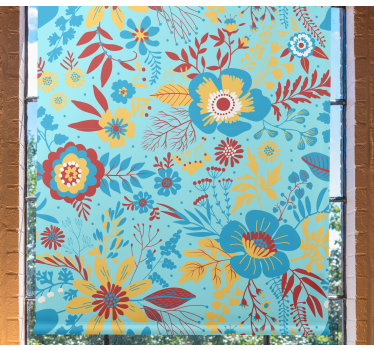 Tenda a rullo fiori esposizione di motivi botanici - TenStickers