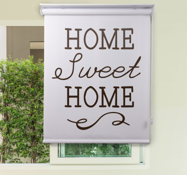 Tenda a rullo frasi citazione di benvenuto per casa - TenStickers