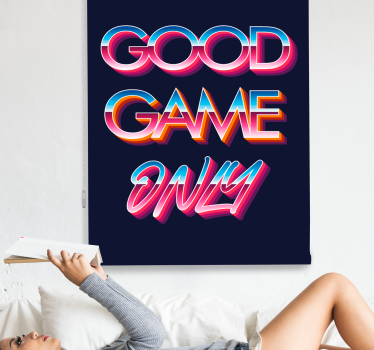 Tenda a rullo frasi frase di ispirazione del gioco - TenStickers