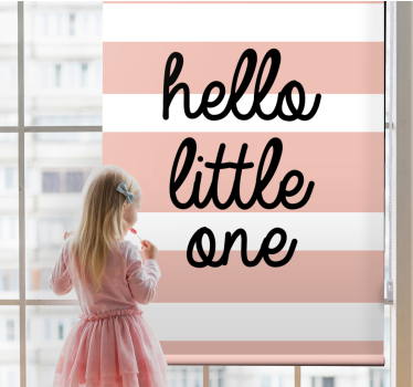 Tenda a rullo frasi hello little one - TenStickers