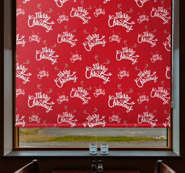 Tenda a rullo frasi modello di buon natale - TenStickers