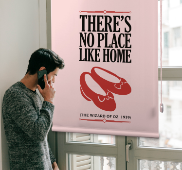 Tenda a rullo frasi nessun posto è come la citazione di casa - TenStickers