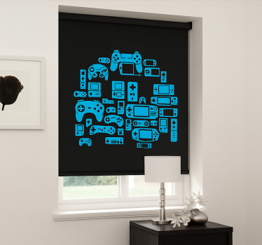Tenda a rullo gamer bot controller di gioco - TenStickers