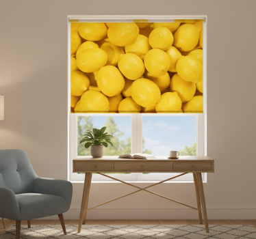 Tenda a rullo gialla limoni - TenStickers